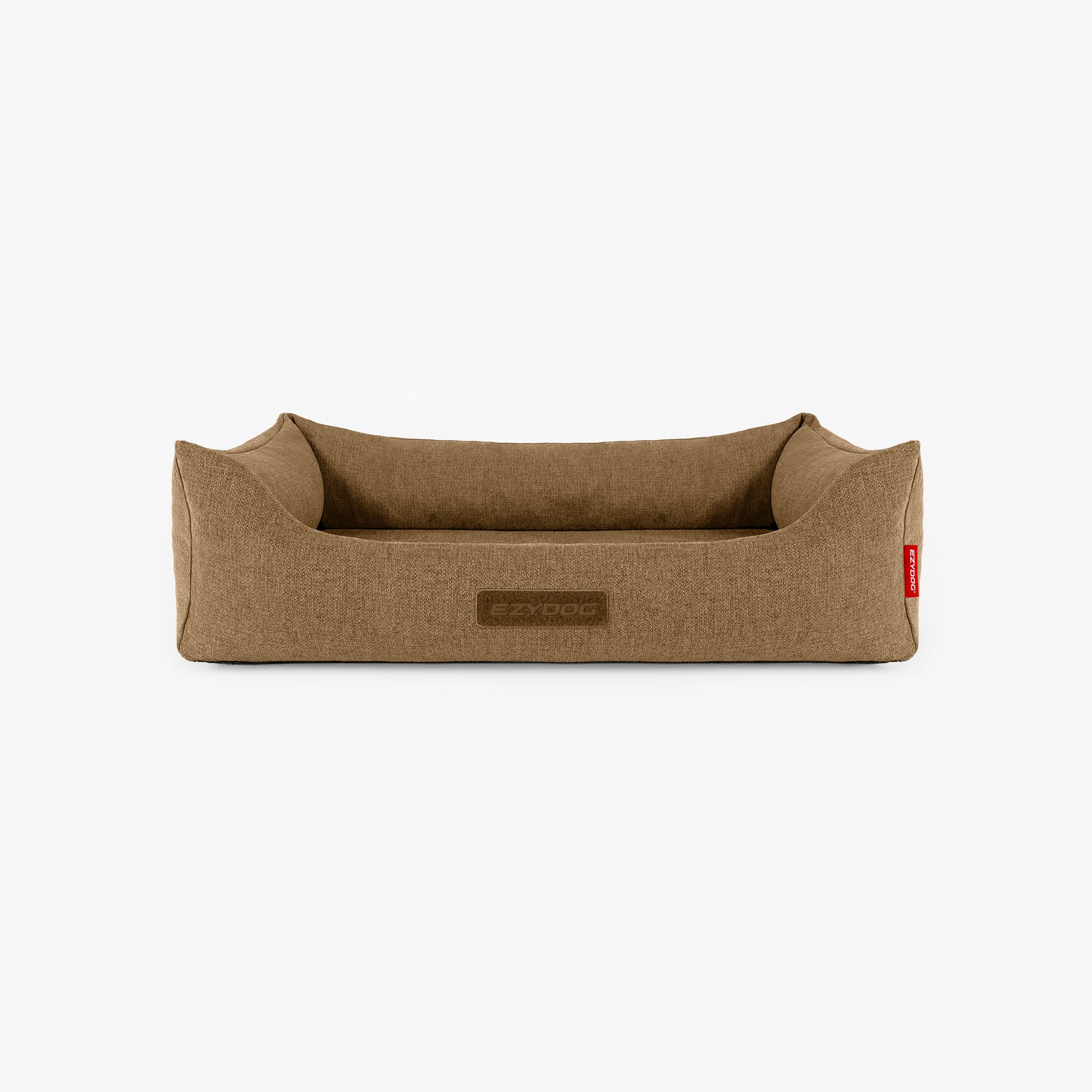 Brown deluxe dog bed
