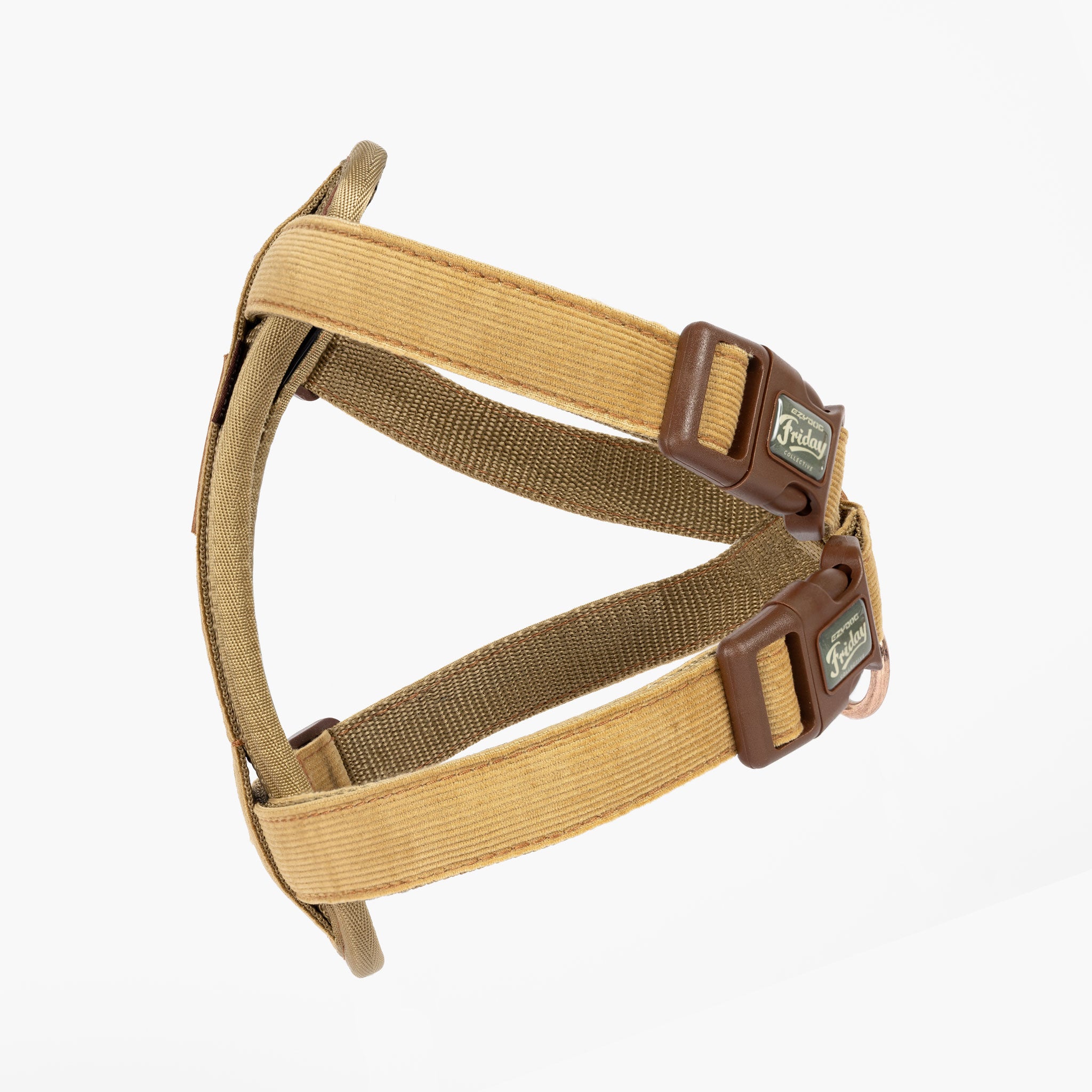 Left side view of Chest Plate Harness - Corduroy