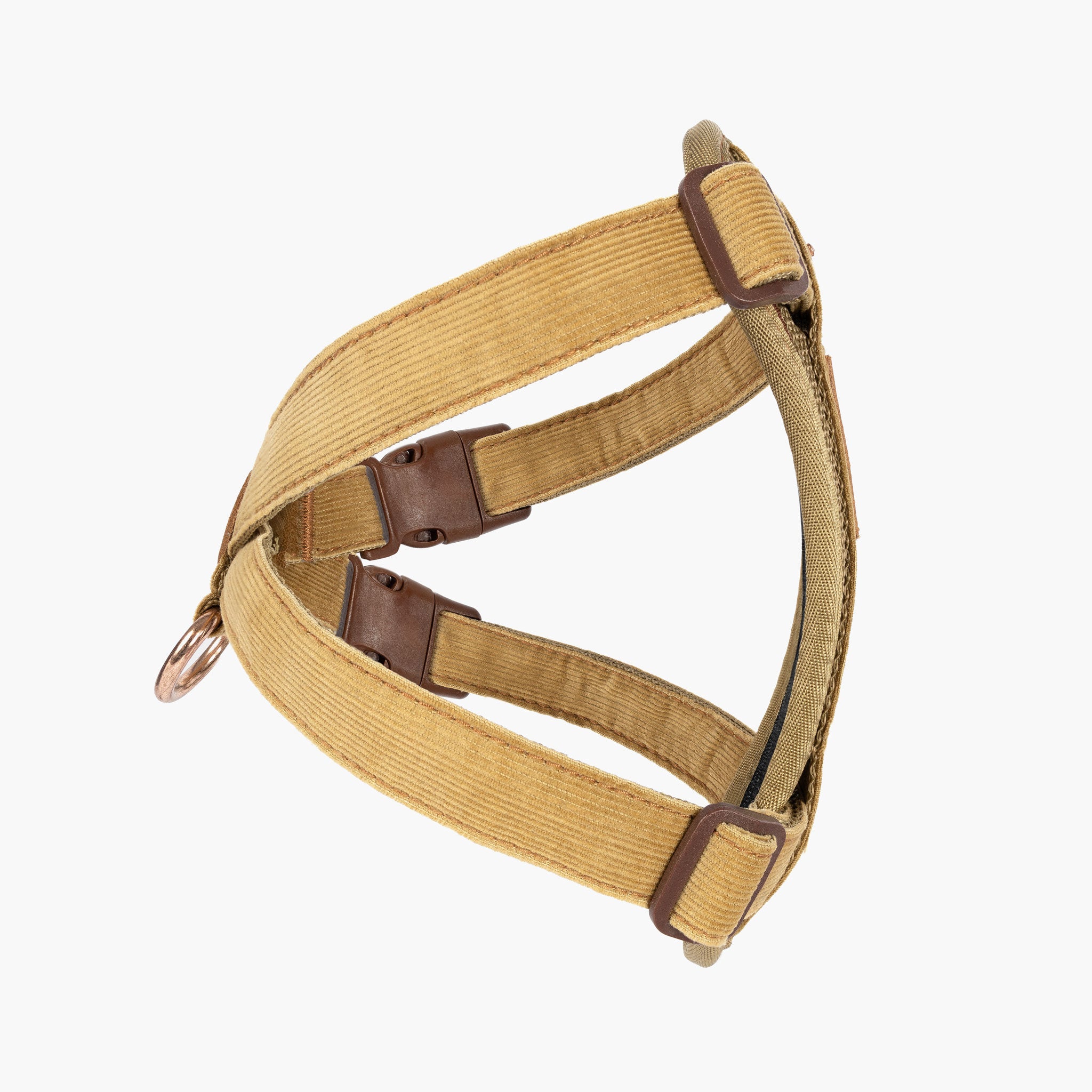 Right side view of Chest Plate Harness - Corduroy