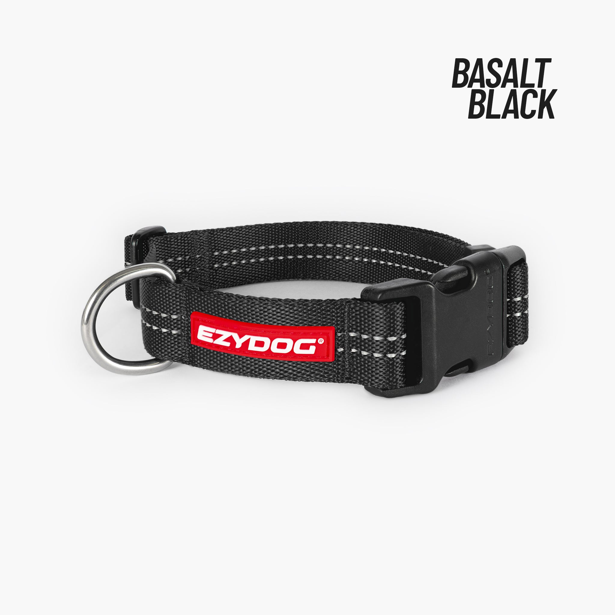 Black EzyDog Essential Adjustable Dog Collar