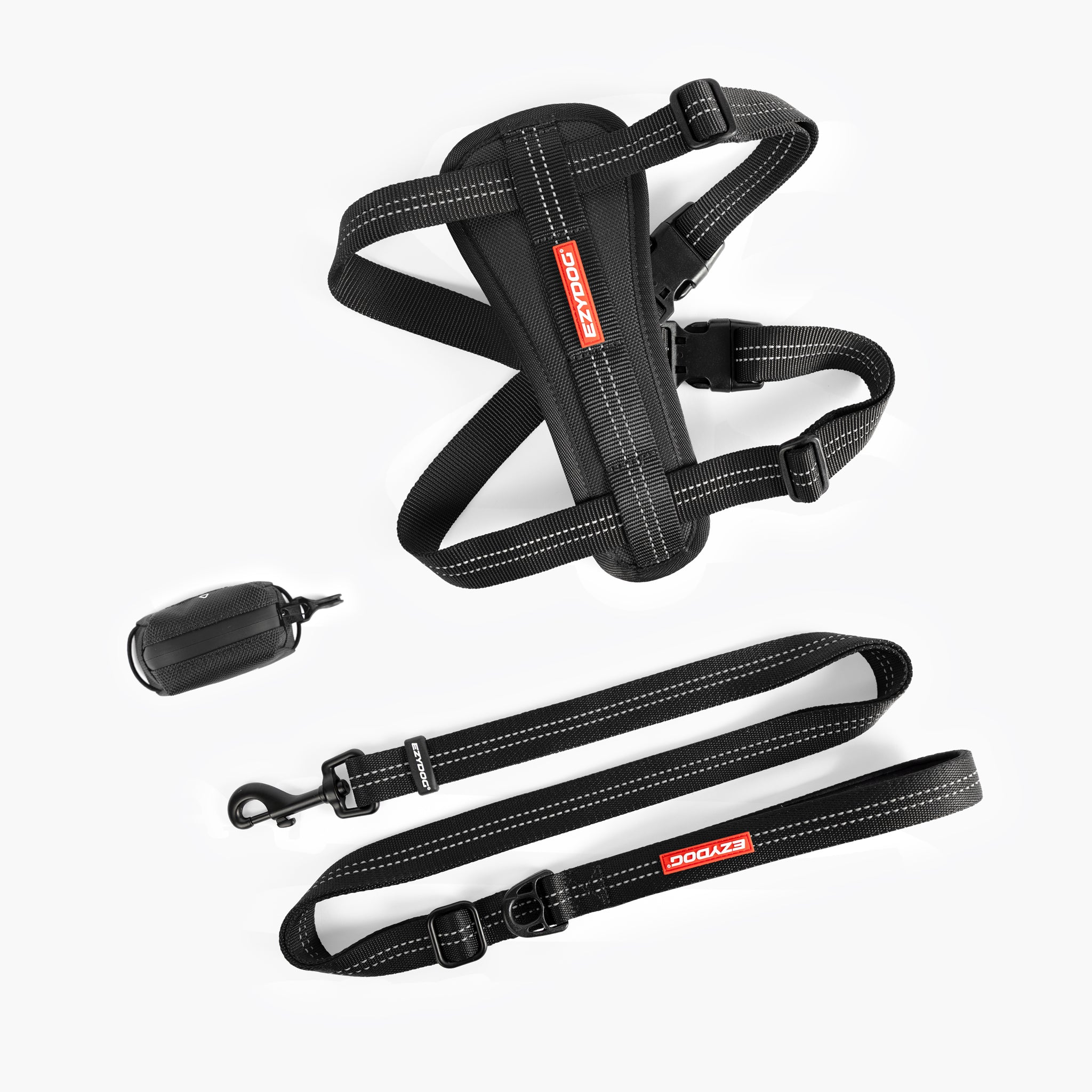 EzyDog Essential Dog Harness Pack in black