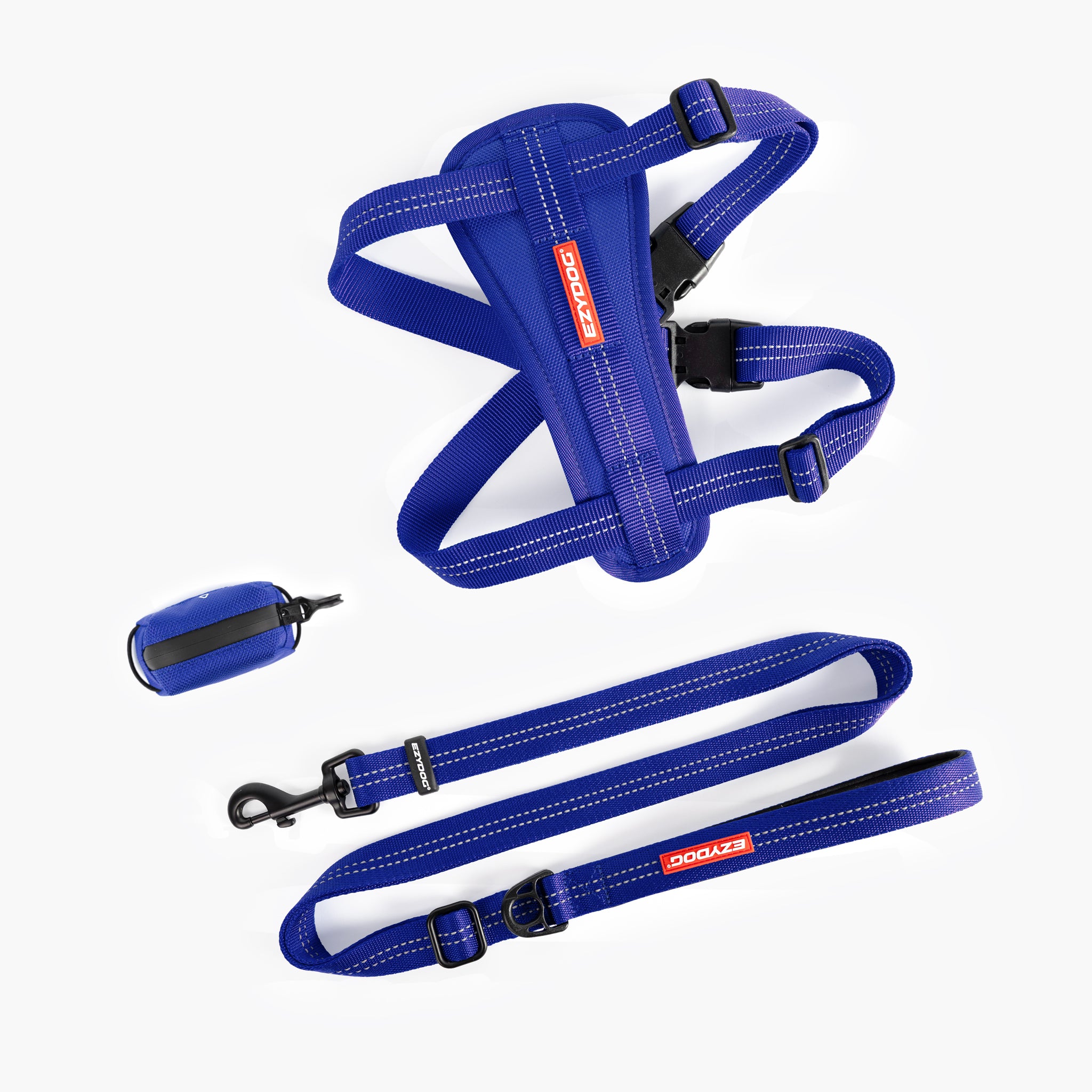 EzyDog Essential Dog Harness Pack in Blue