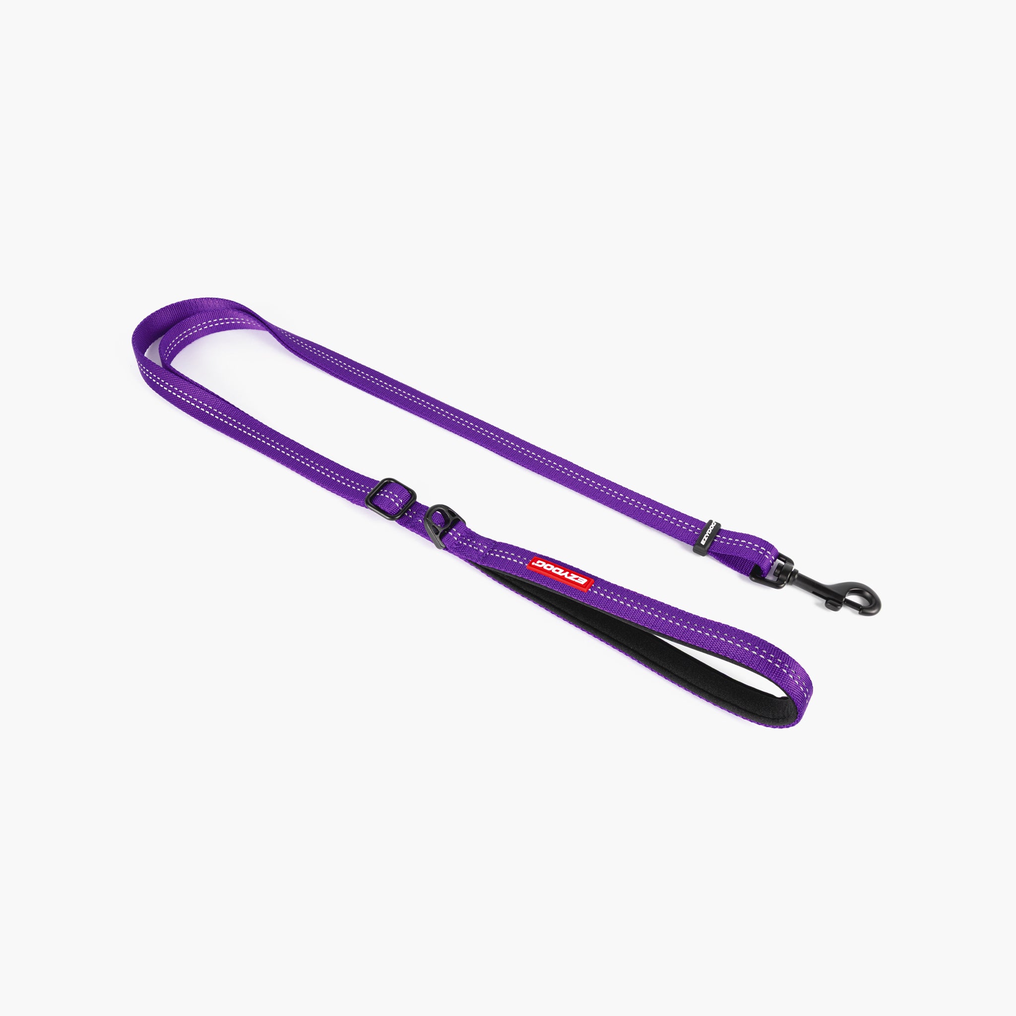 EzyDog Essential Adjustable Dog Leash in Purple
