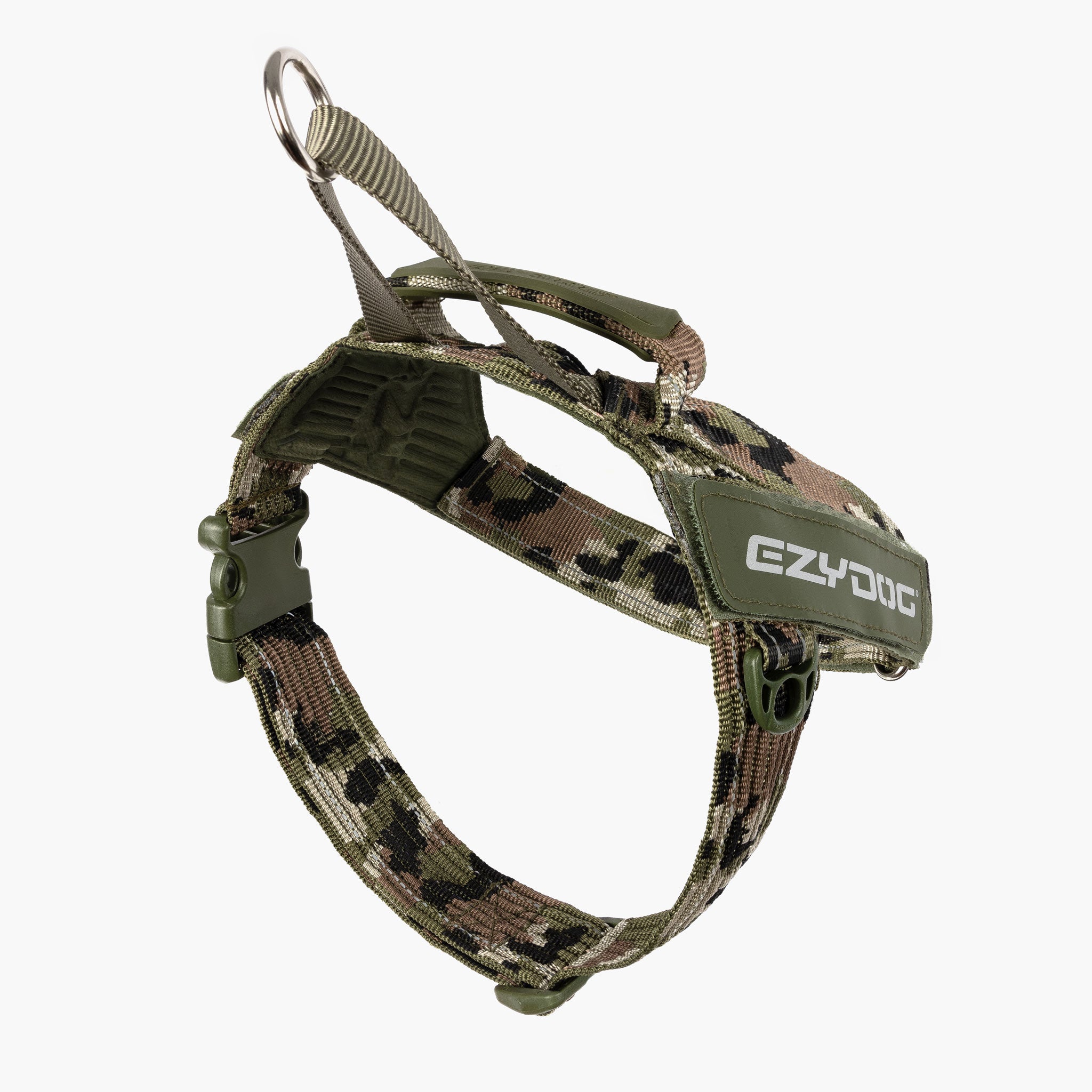 express camo harness viewed from back angle