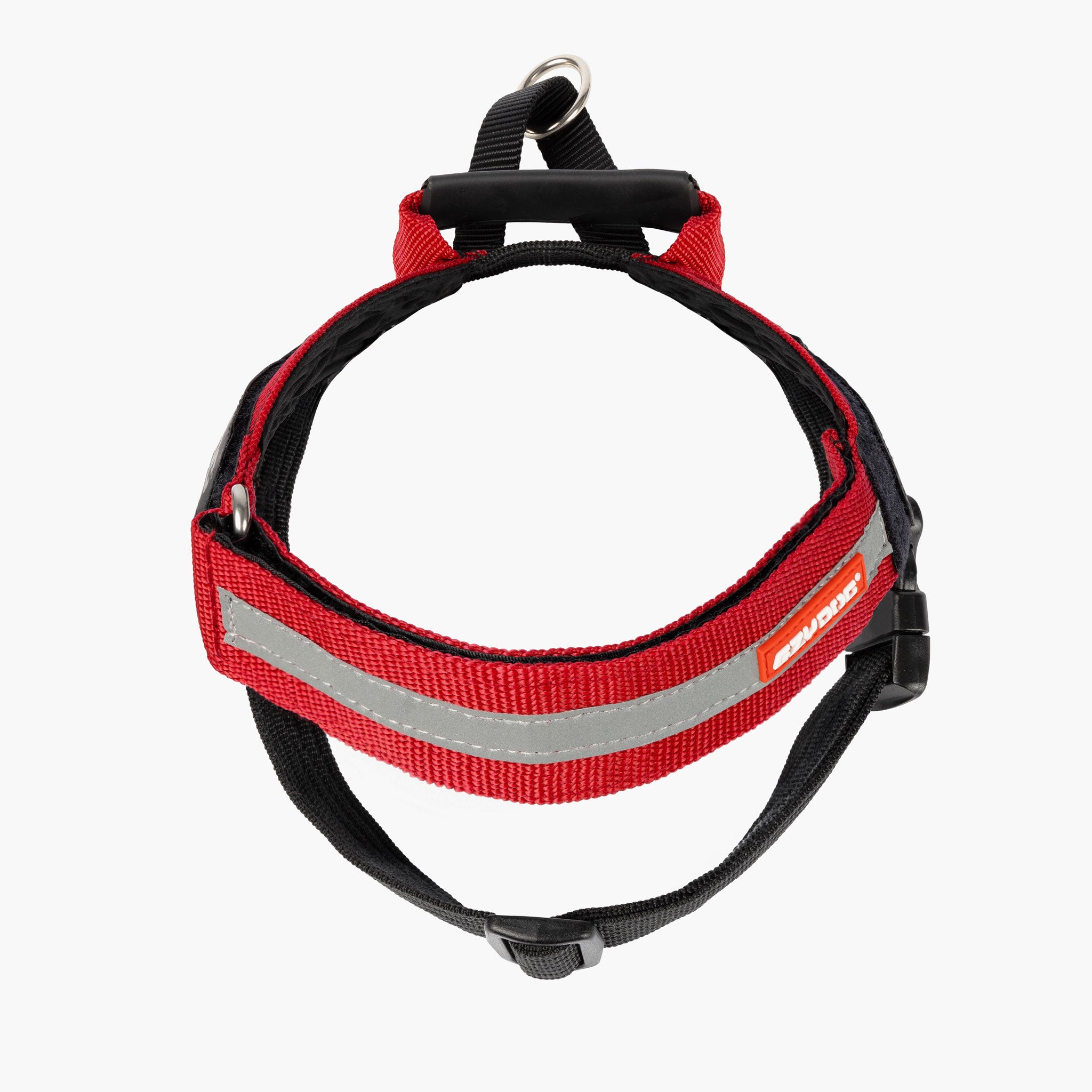 Express Black and Red Harness Front