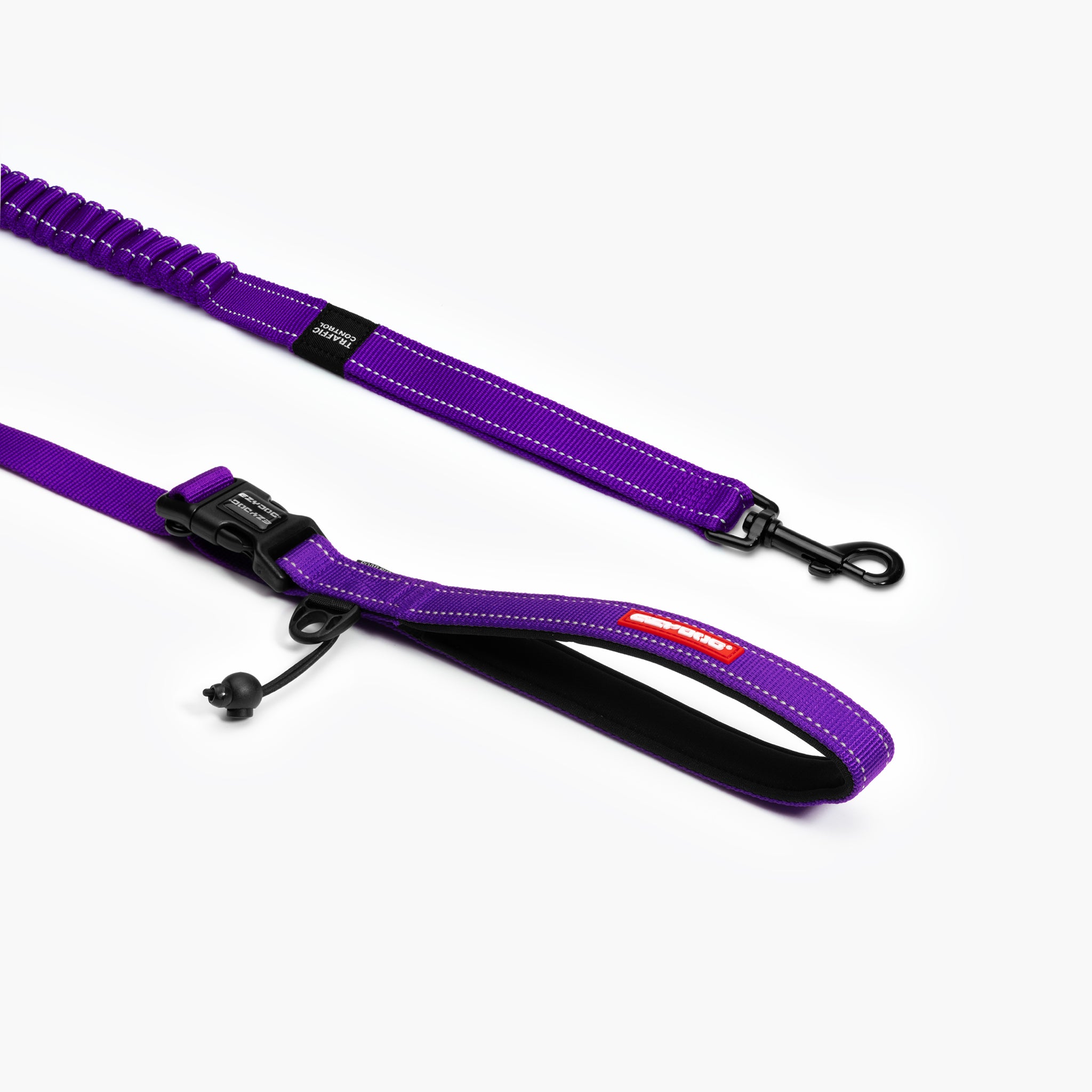EzyDog Road Runner Leash in purple – hands-free 210cm dog leash with shock absorption