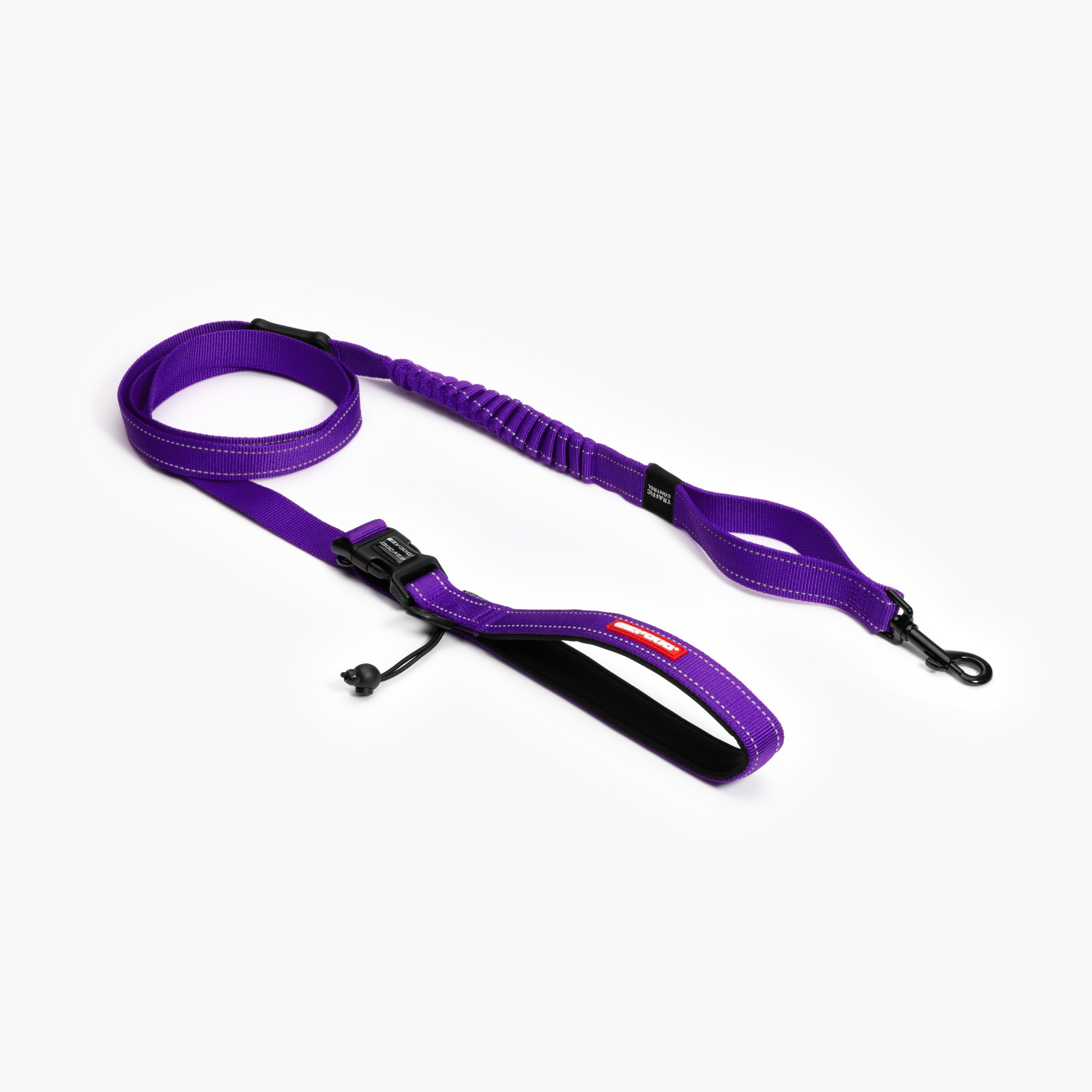 EzyDog Road Runner Leash in purple – hands-free 210cm dog leash with shock absorption