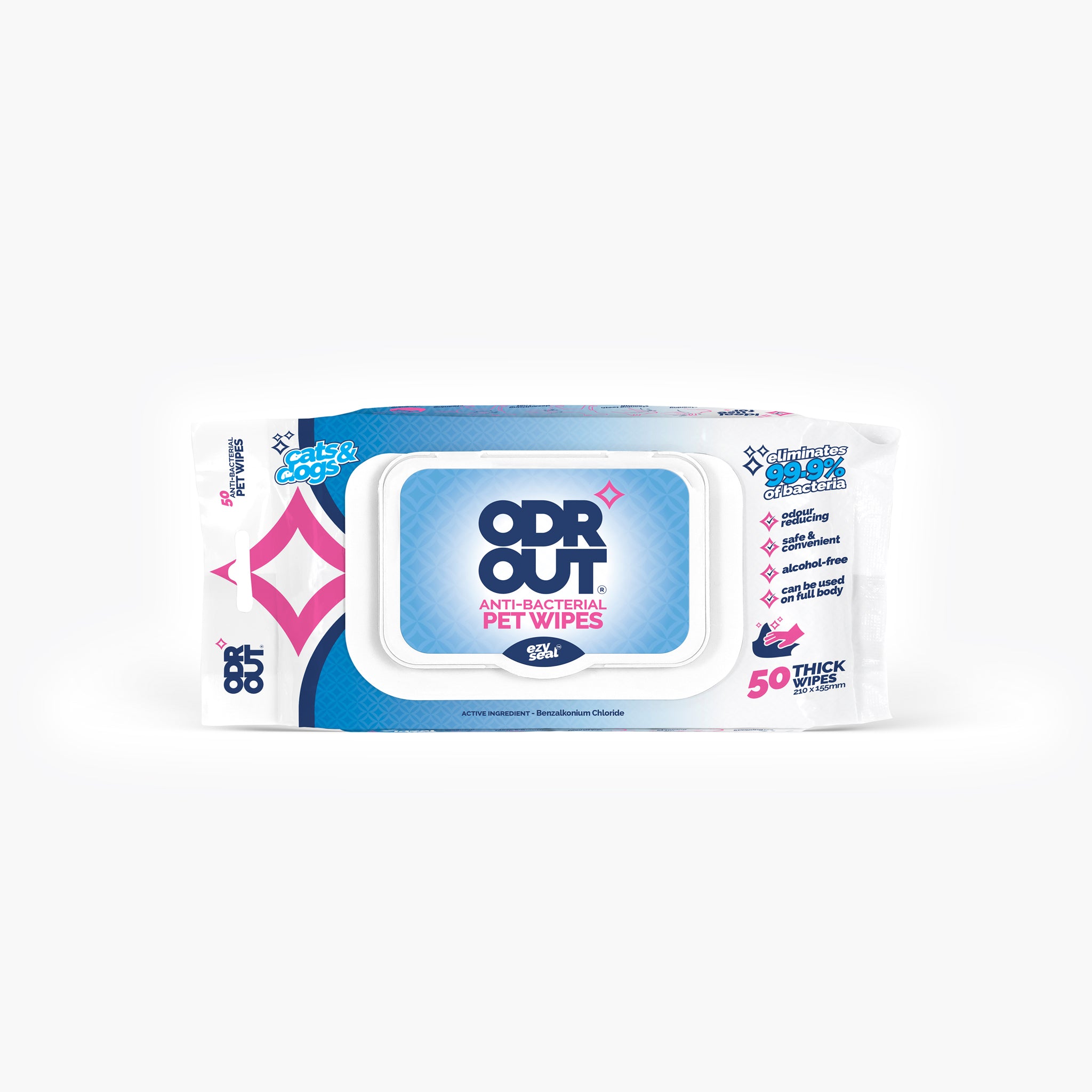 ODROUT Anti Bacterial Dog Wipes