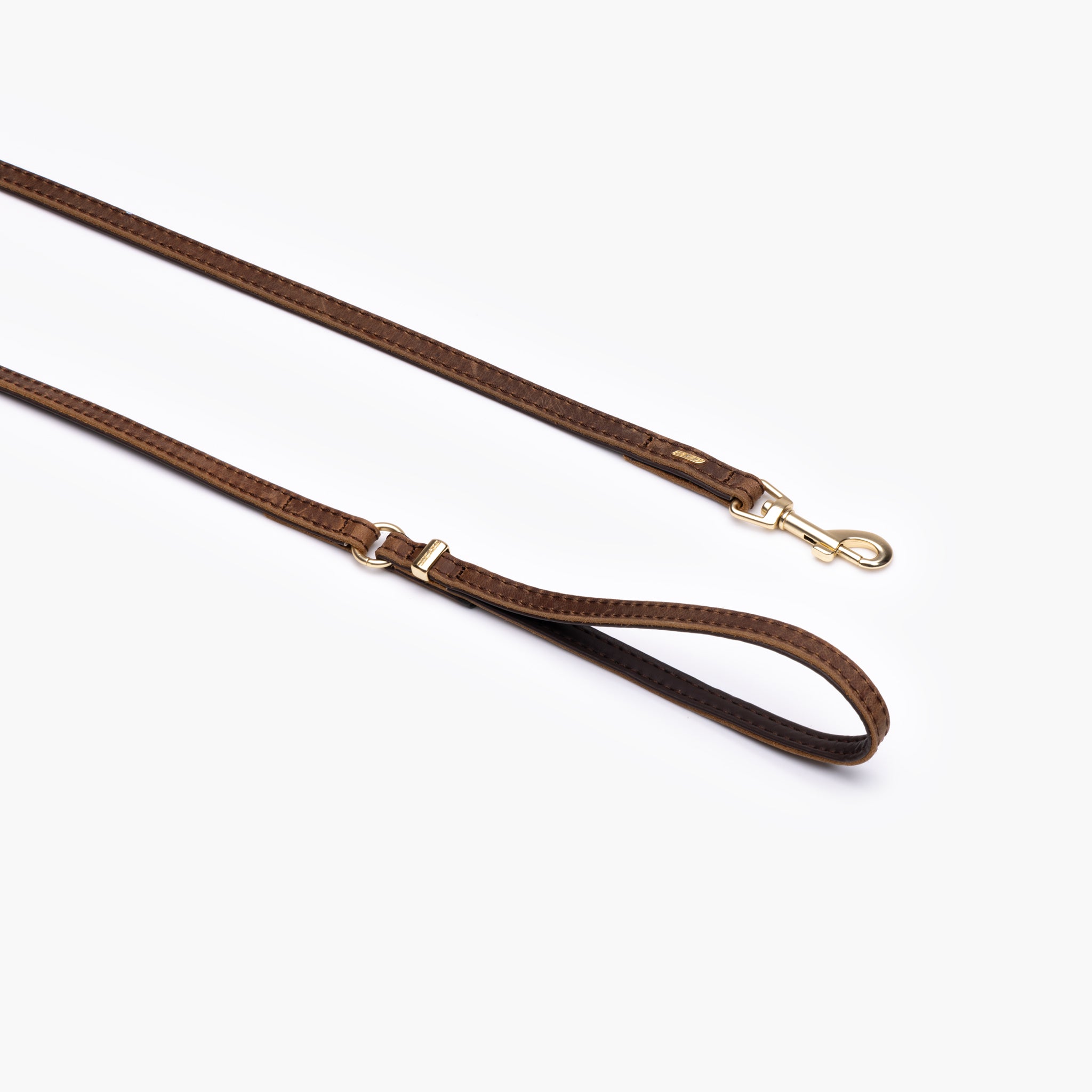 Oxford Dog Leather Leash LITE in Brown