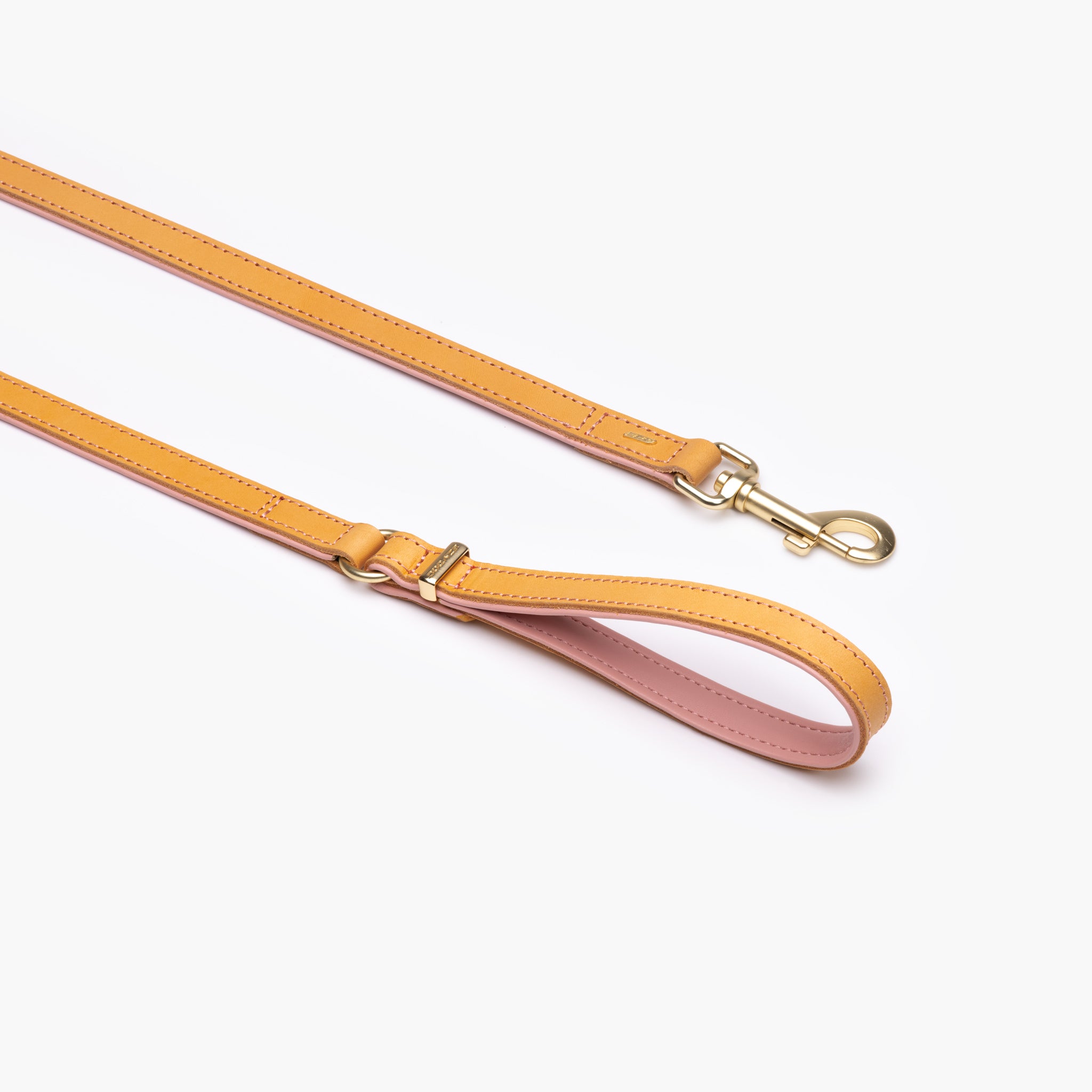 Oxford Leather - Classic Dog Leash in Blush