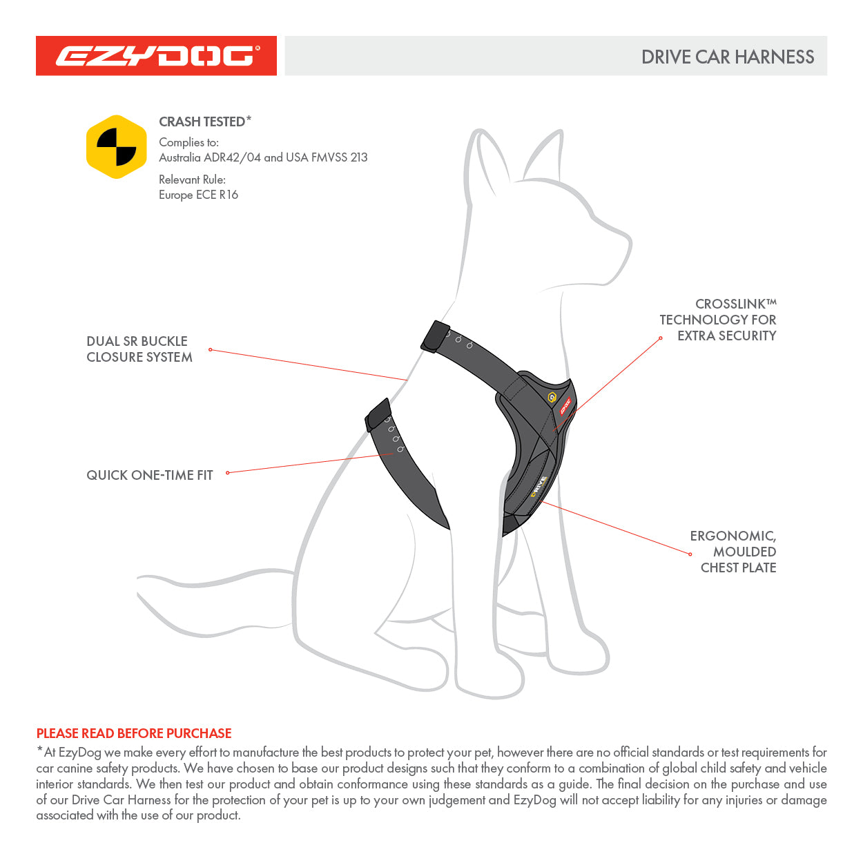 Drive Dog Car Harness