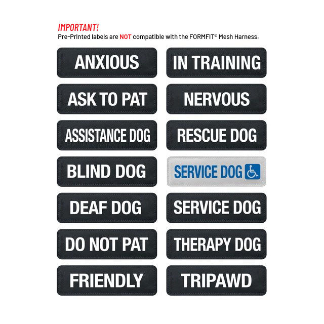 Pre-printed Side Labels