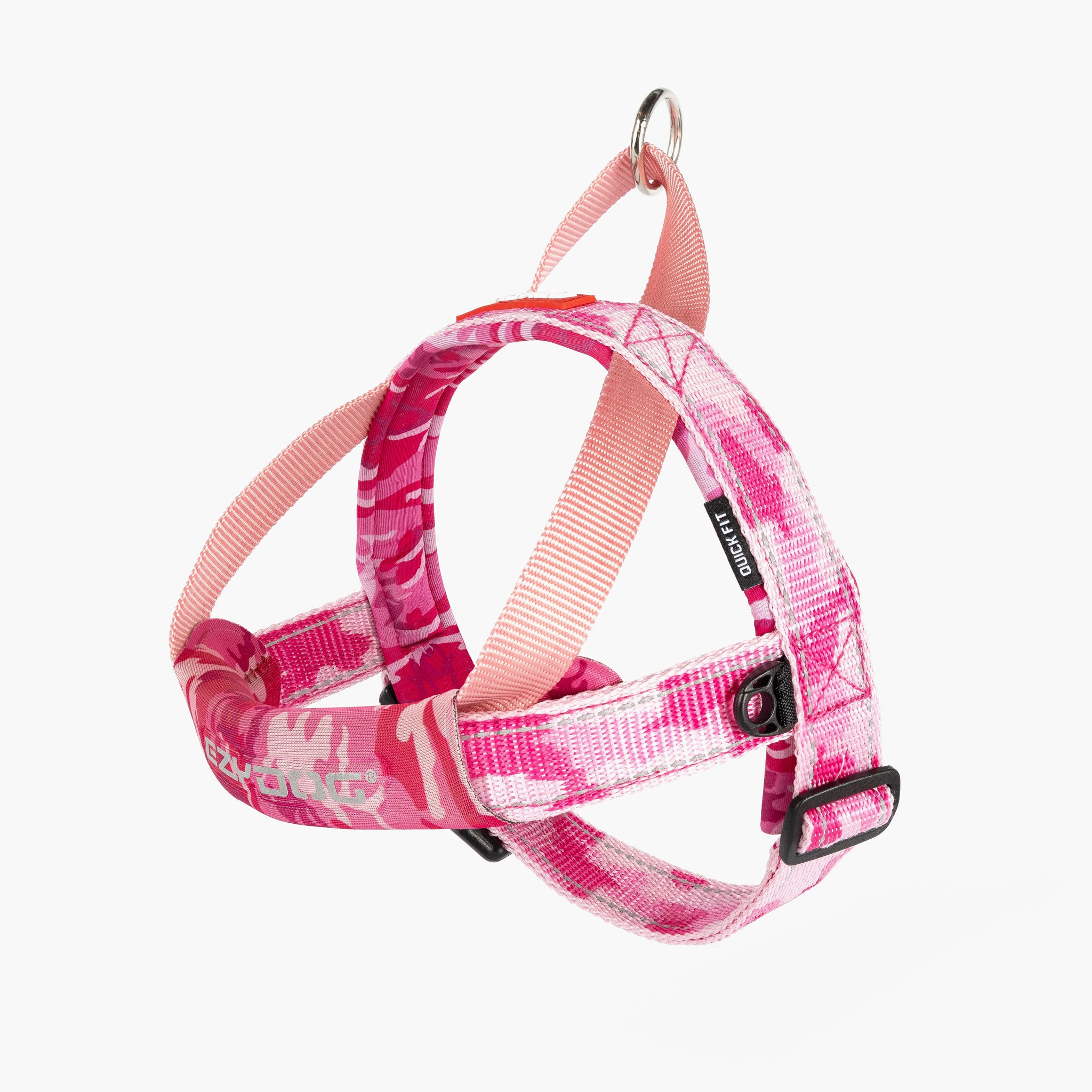 Quick Fit Camo Dog Harness in Pink