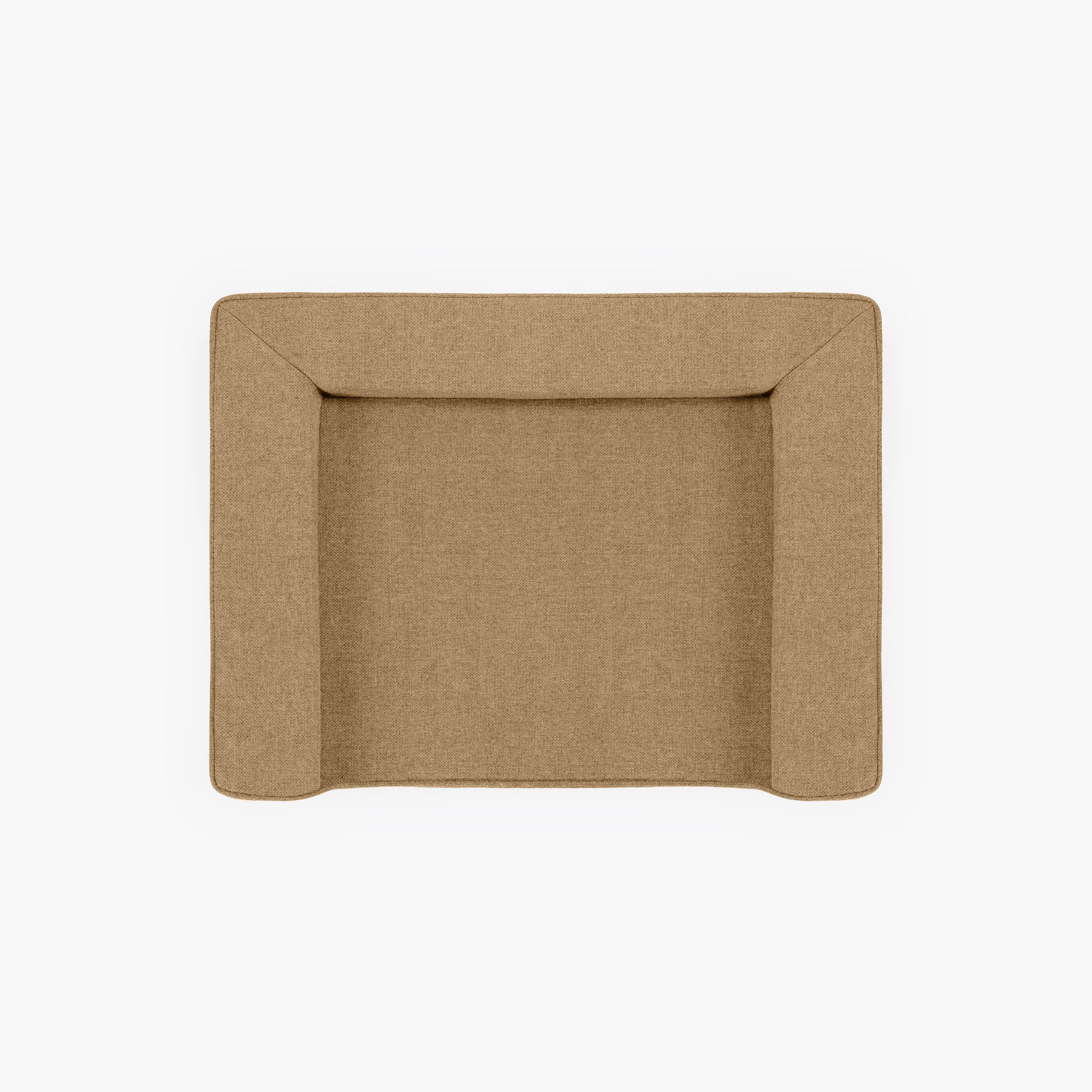Brown Deluxe Next Gen Ortho Lounger Dog Bed Cover from top