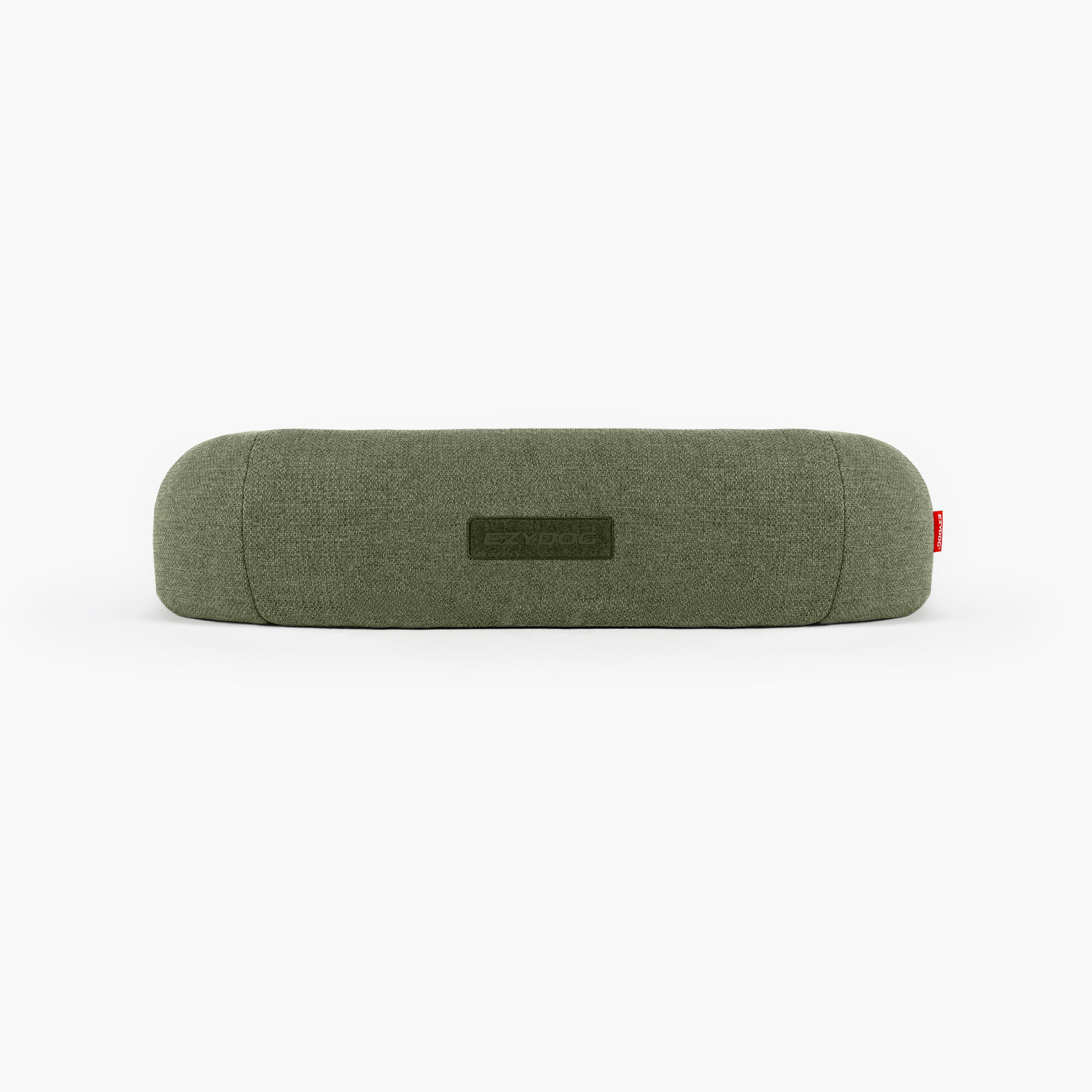 Green dog bed from side