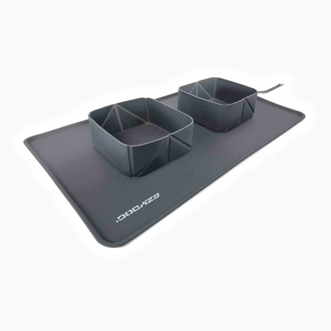 Roll-A-Bowl Collapsible Travel Dog Bowl for Food Water