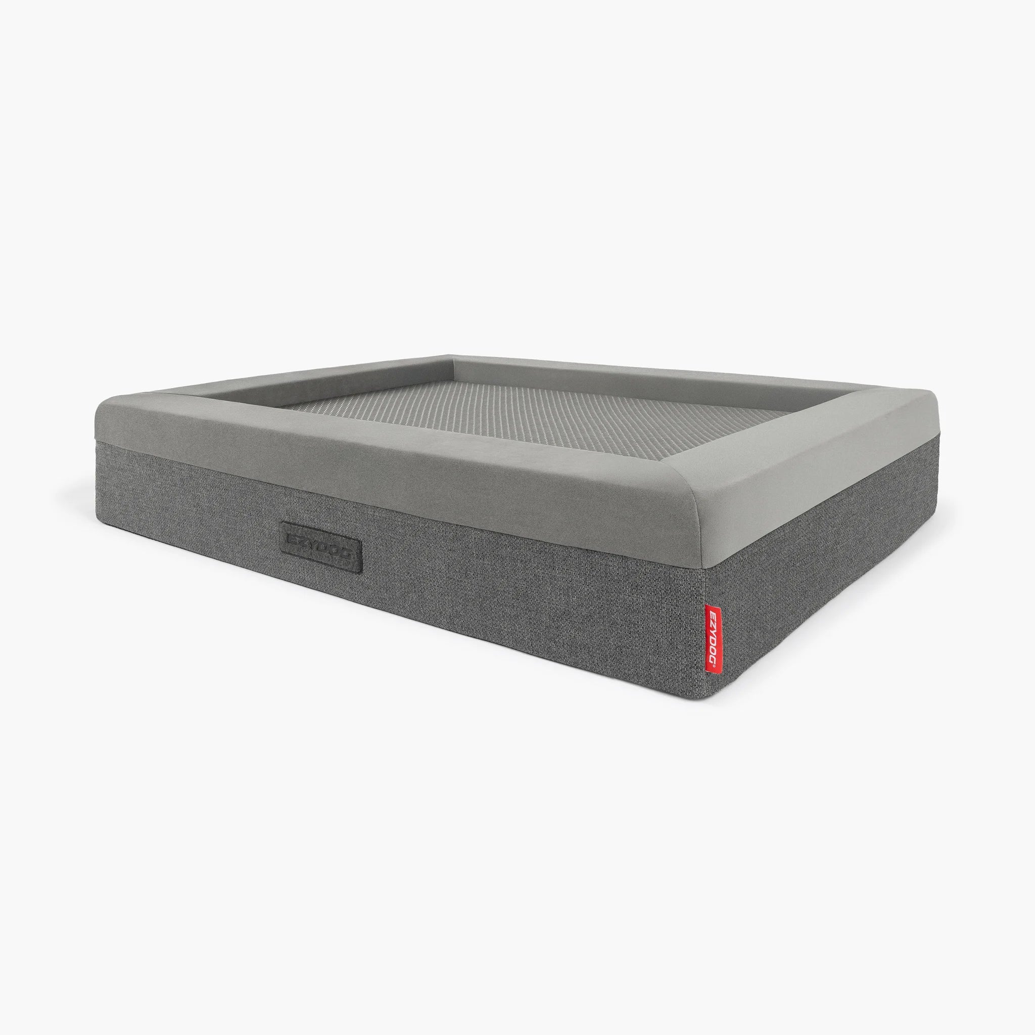 Charcoal - Thermacore thermal orthopaedic dog bed with raised bolsters